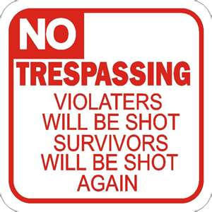 No Trespassing