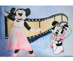 Drawing Minnie Mouse Hollywood Dreams outfit