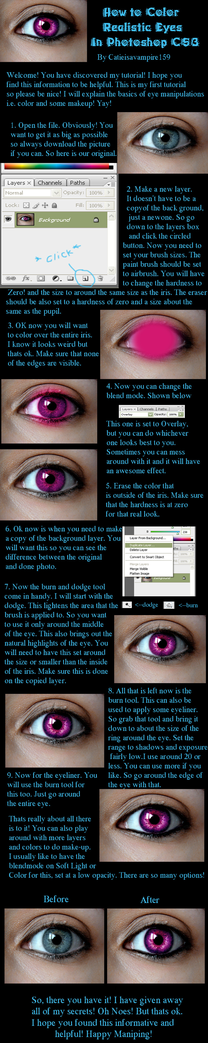 How to Color Realistic Eyes