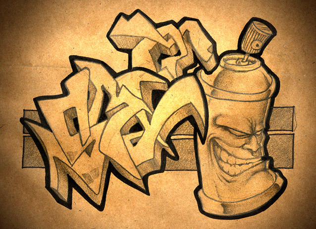 graffiti sketch