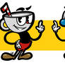 Cuphead and Mugman