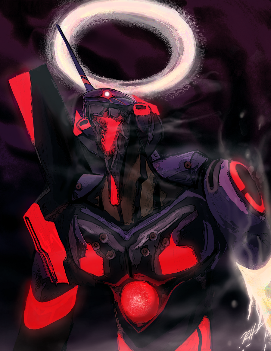 Eva Unit 01 Awakening By RH DArt On DeviantArt eva-unit-01-awakening-by-rh-dart-on-deviantart
