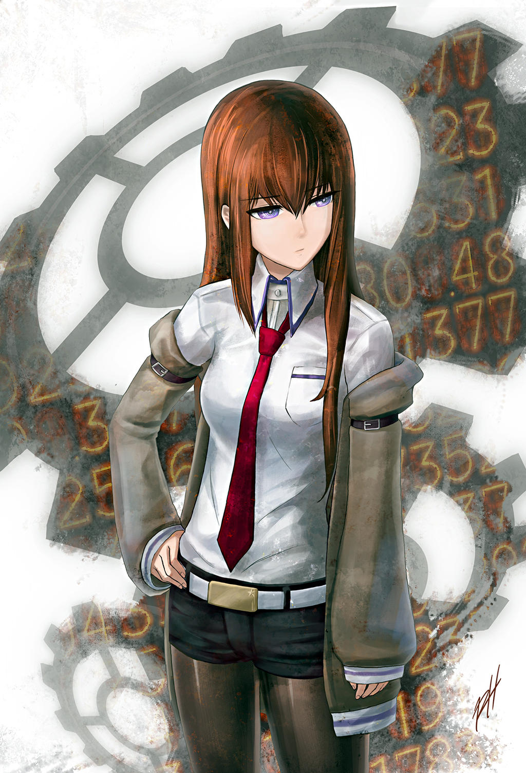 Portrait de Makise Kurisu par RH-DArt Portrait de Makise Kurisu par RH-DArt