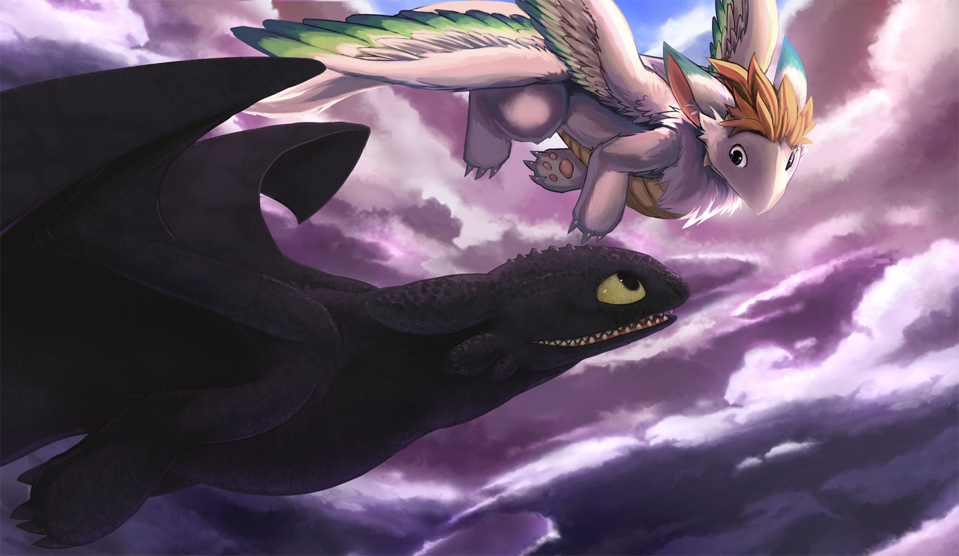 HTTYD - Toothless and Flammie