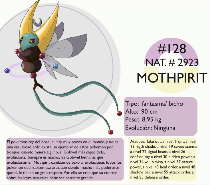 Pokemon Oryu 128 Mothpirit