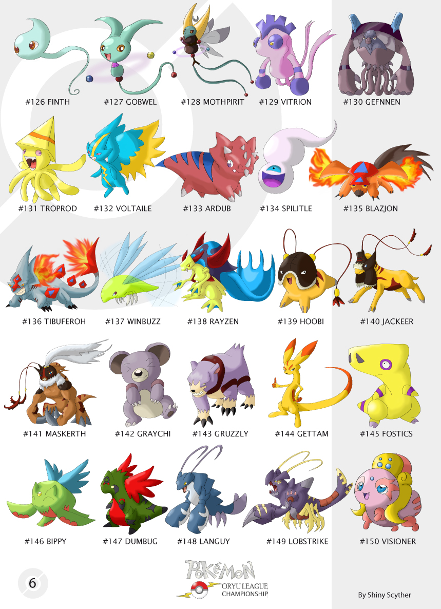 Pokemon Oryu collection 6 by shinyscyther on DeviantArt