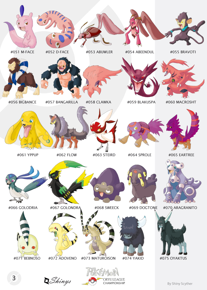 Pokemon Oryu collection 6 by shinyscyther on DeviantArt