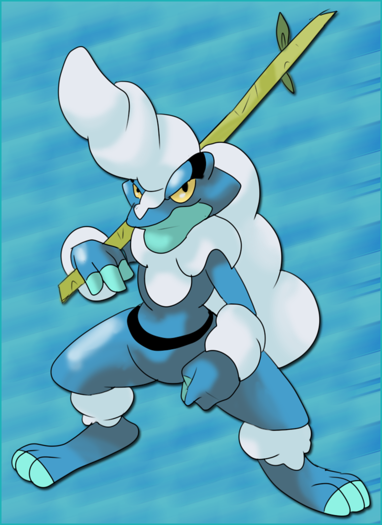 Fake: Froakie last evo by shinyscyther on DeviantArt.