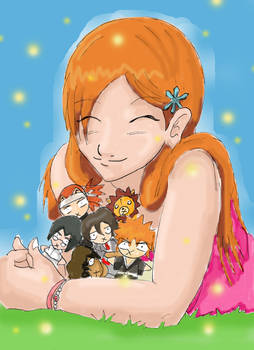 orihime and chibis