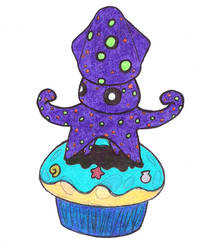 Inked on the Beach Cupcake