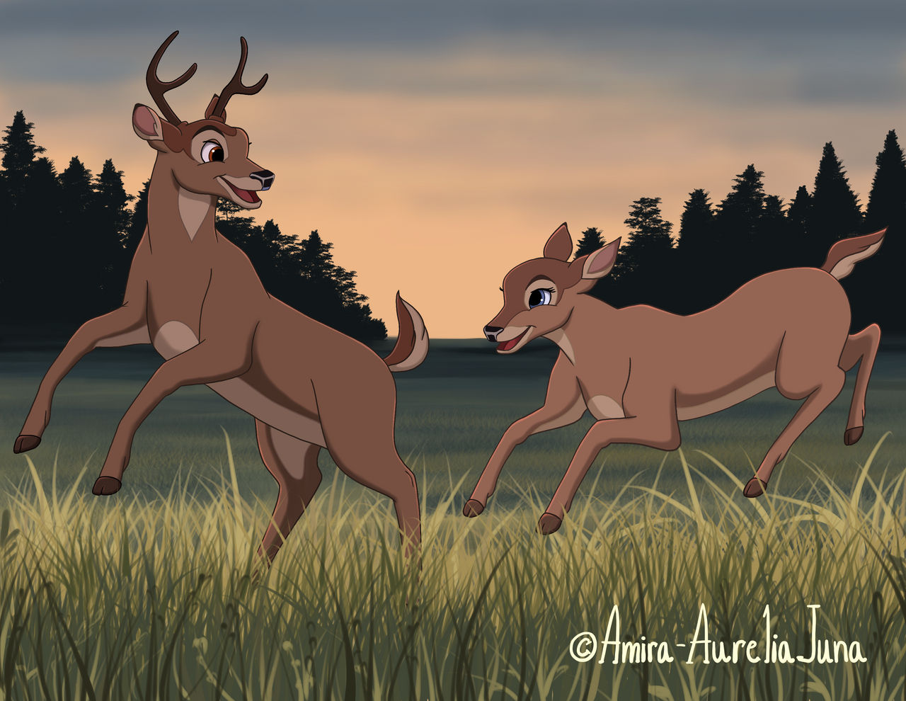 Faline Inflation Bambi and Faline by Amira-AureliaJuna on DeviantArt