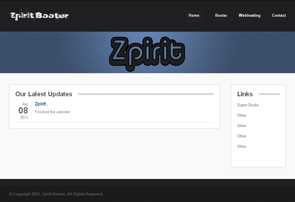 Zpirit Website design #1