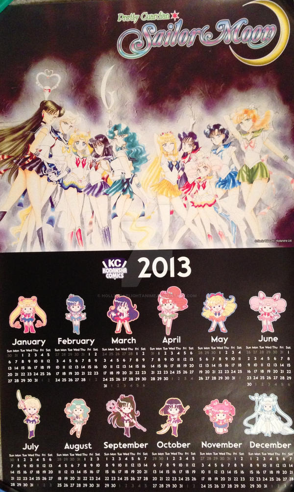 Sailor Moon Senshi Kodansha Calendar Poster 2012 by hollystarlightanime