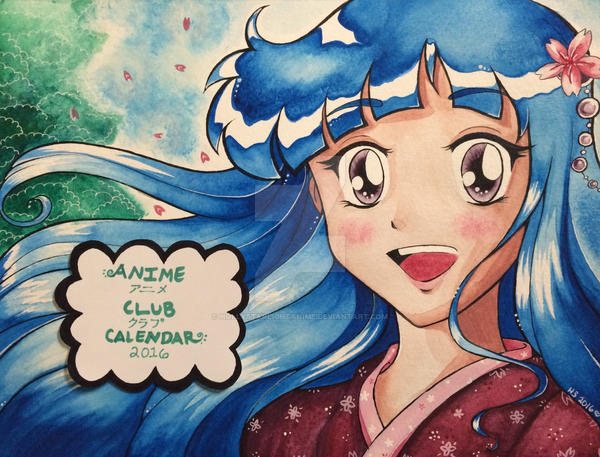 Anime Club Calendar Cover Page (FRONT) 2016