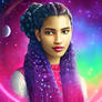 Hair Display Of Cosmic Proportions  #wonderapp #ai