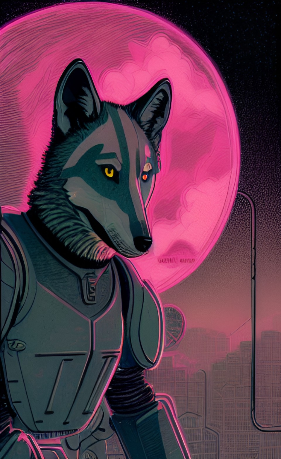 Computer Wolf Deviantart Cyber Wolf by AzzyFolf on DeviantArt