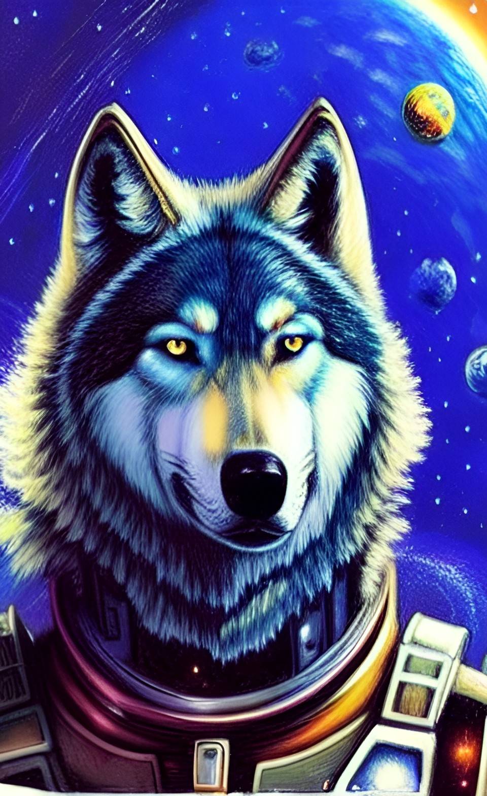 Wolves Astropay Astro-Wolf portrait by AzzyFolf on DeviantArt