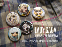 Lady Gaga buttons