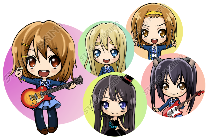 K-On buttons