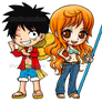 Luffy and Nami - ONE PIECE
