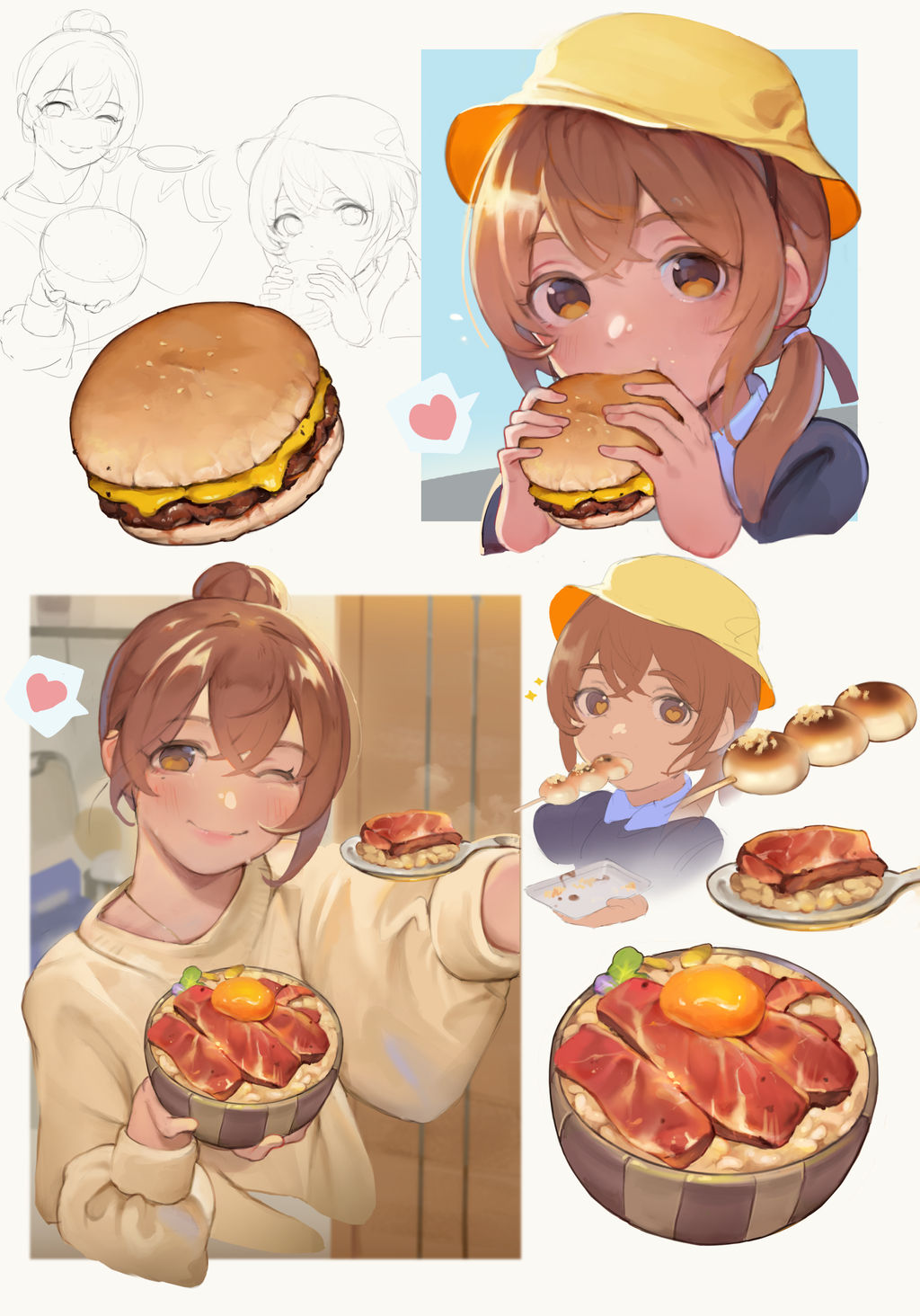 Fast Food Deviantart little girl and food by tom23579 on DeviantArt
