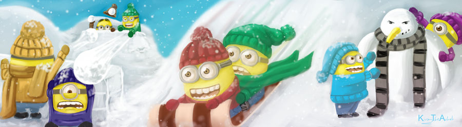 Minions' Fun in the Snow