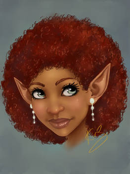 Curly Red-headed Elf