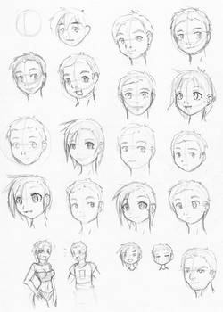SketchADay 008 faces