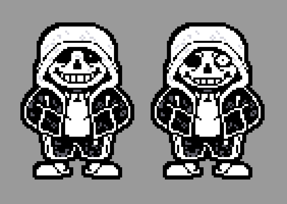 Dusttale - Sans battle sprite (animated) by sotwound on DeviantArt