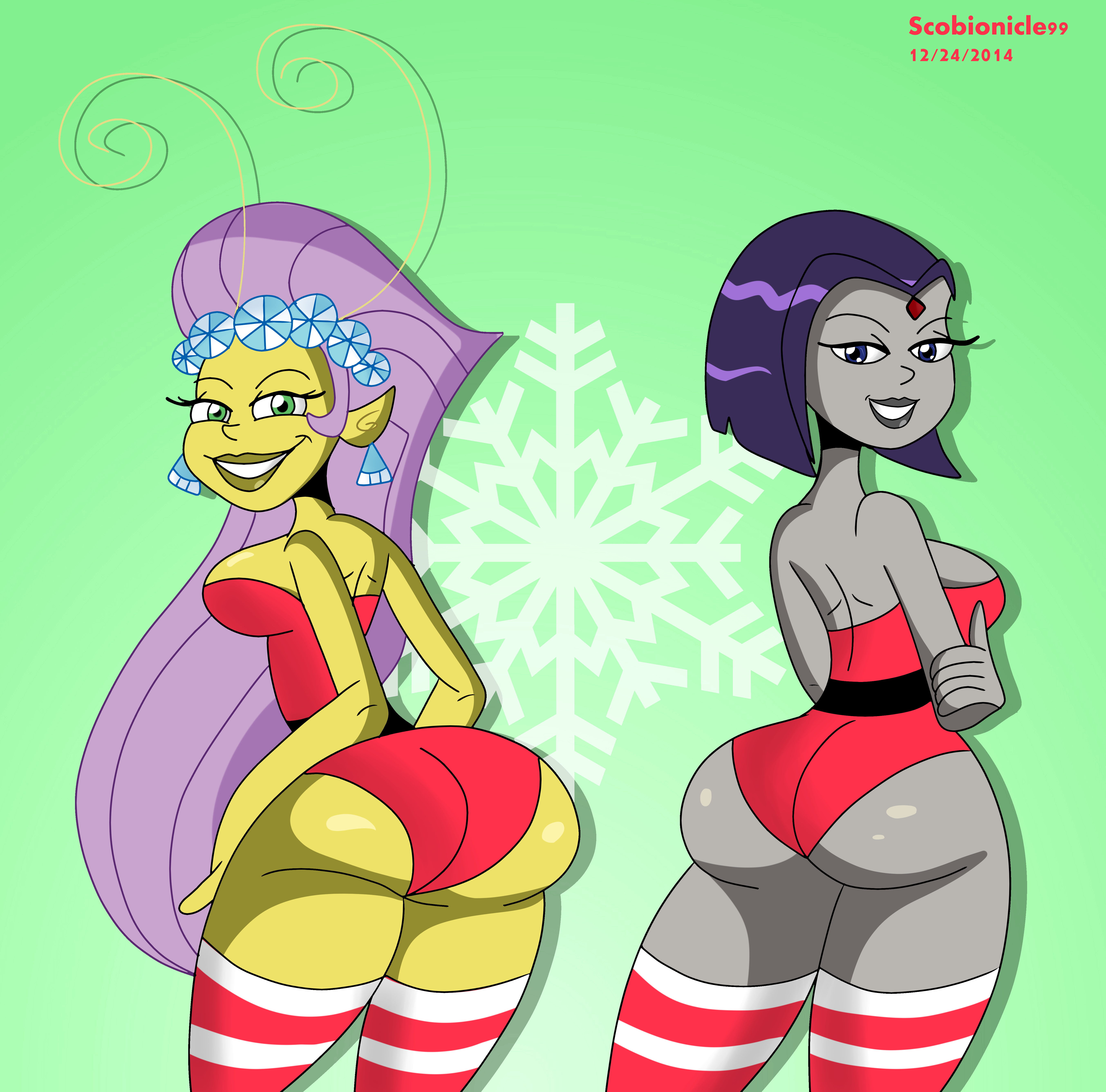 X-Mas Mandie and Raven