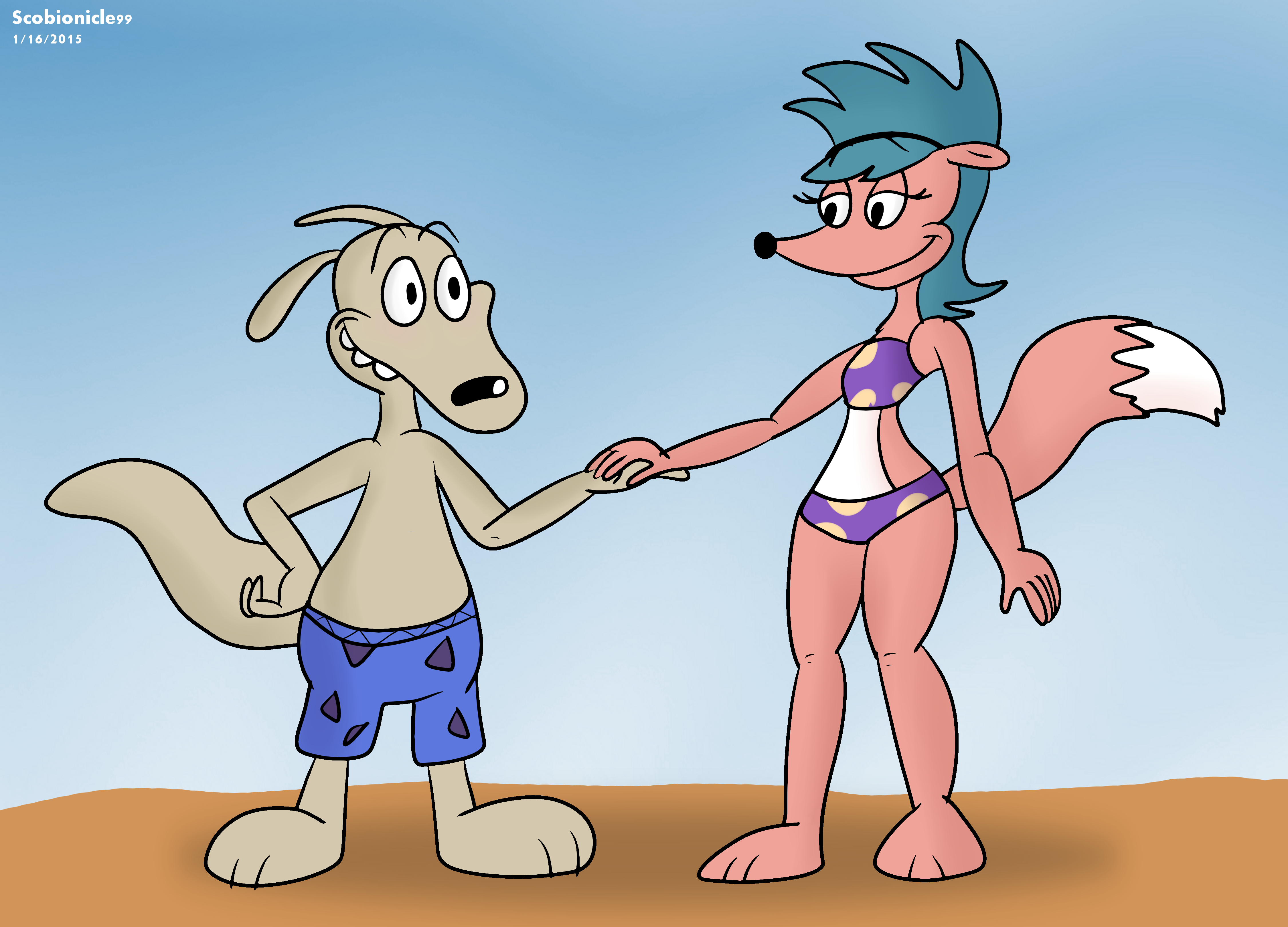 Art Trade: Rocko and Sheila