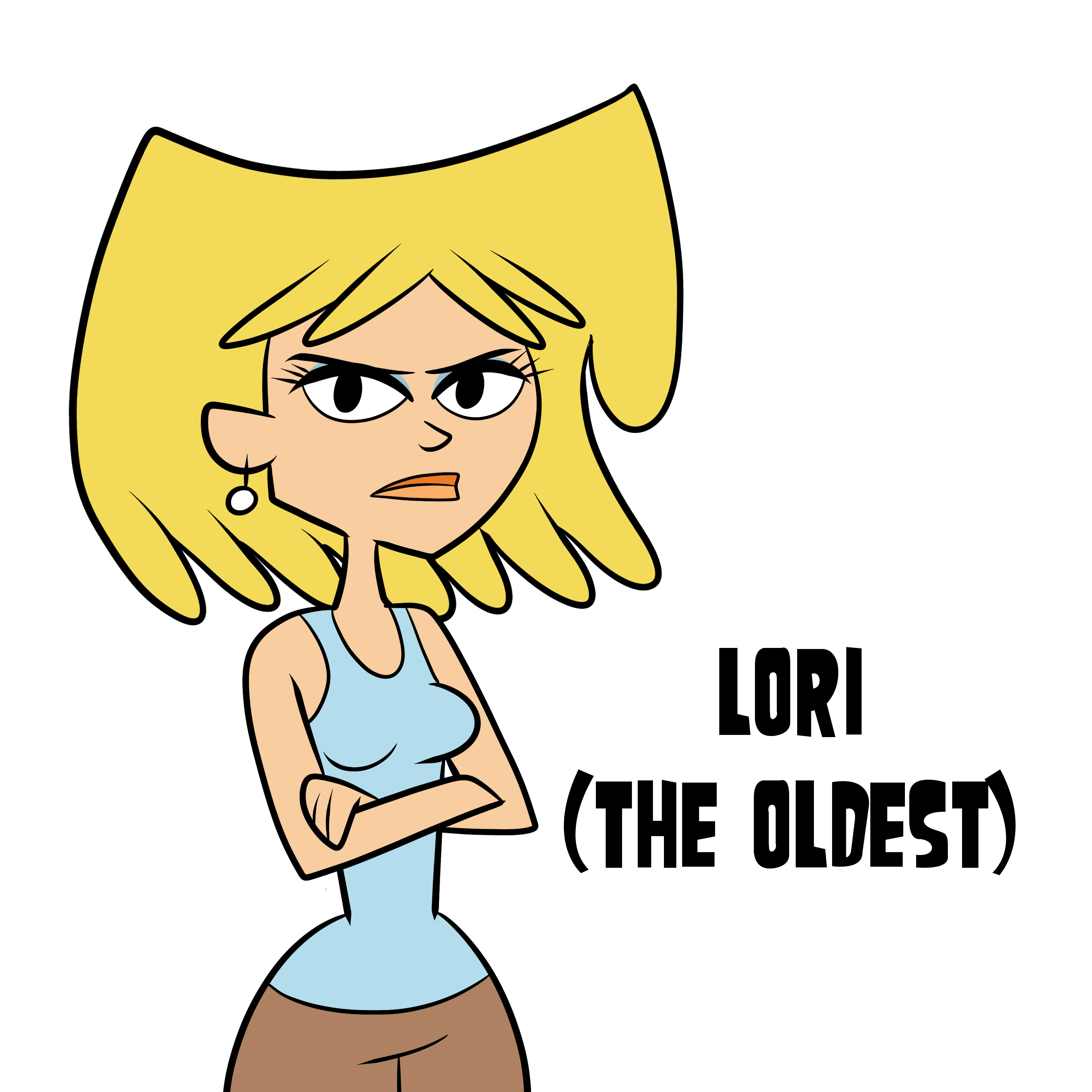 Lori from the loud house drawn with influence from my imagination. 