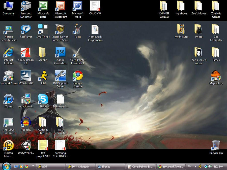 First Desktop Pic by blackLilly1 on DeviantArt