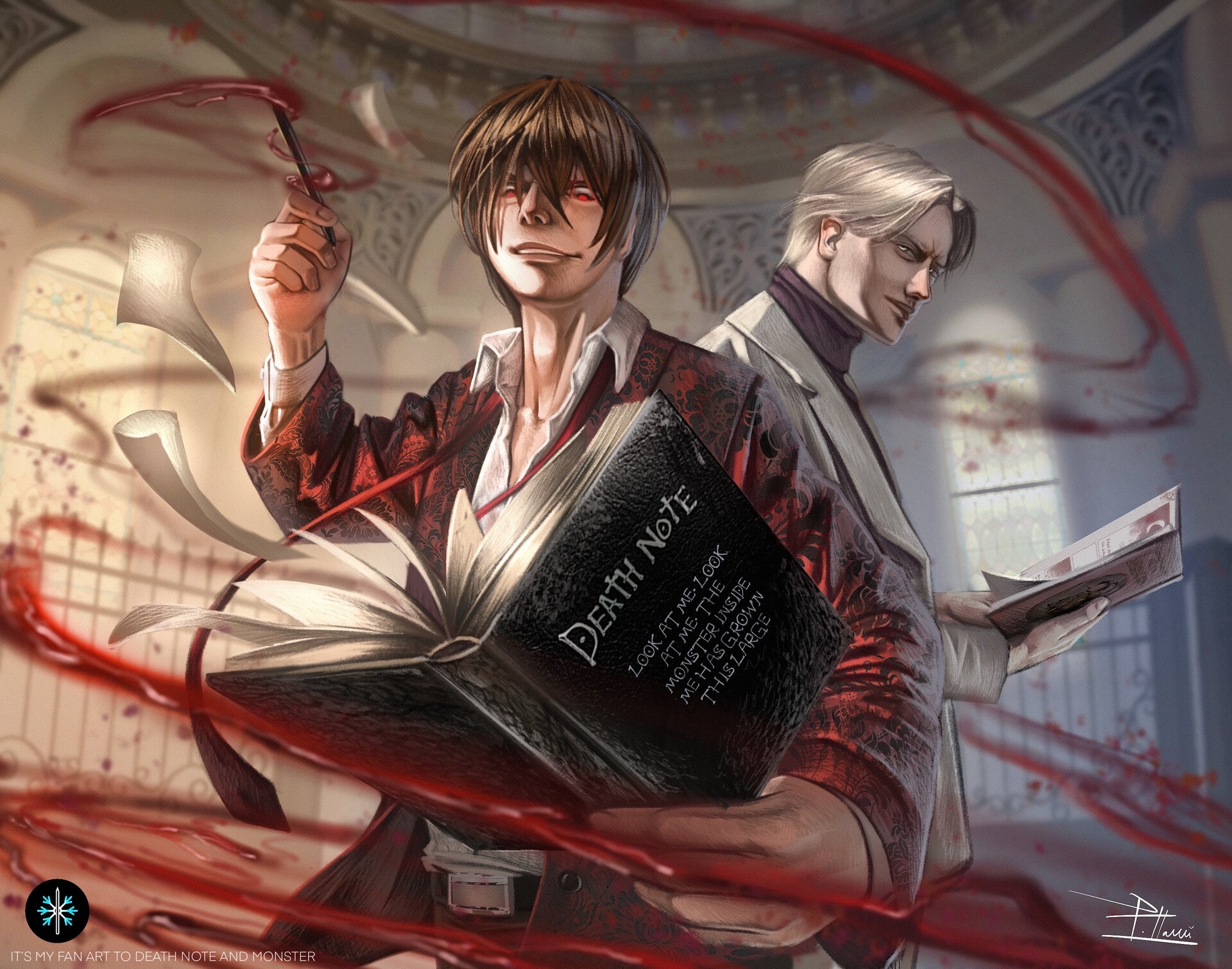 Death Note and Monster by romanintelligent666 on DeviantArt Death Note and Monster by romanintelligent666 on DeviantArt