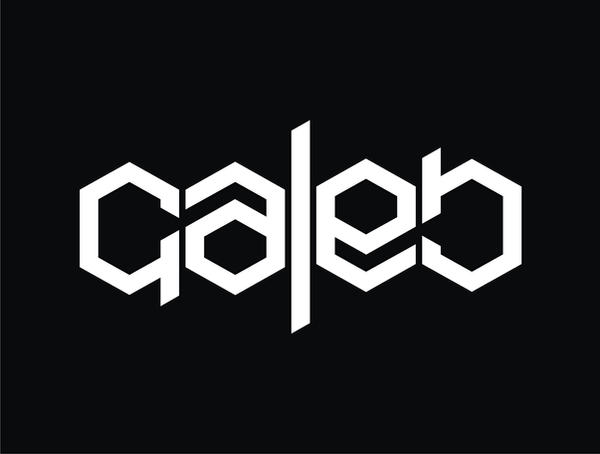 ambigram CALEB