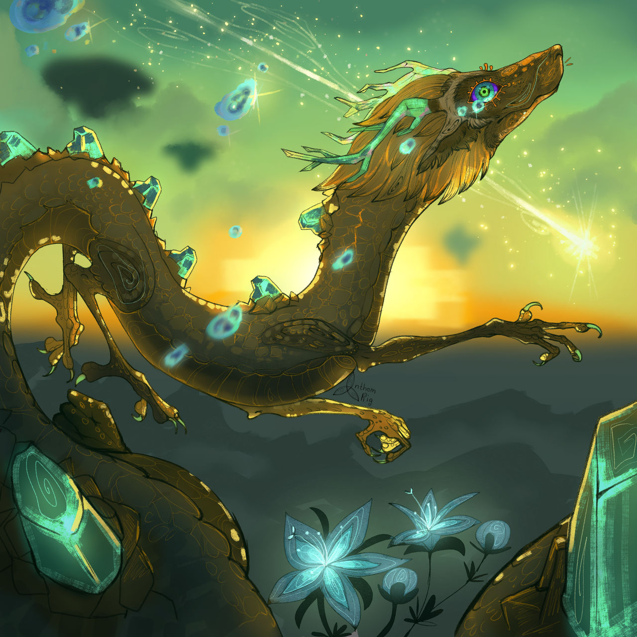 Light Dragon by AnthemRig on DeviantArt