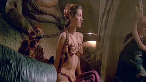 Slave Leia Closes Her Eyes Jabba Pulls Her Chain