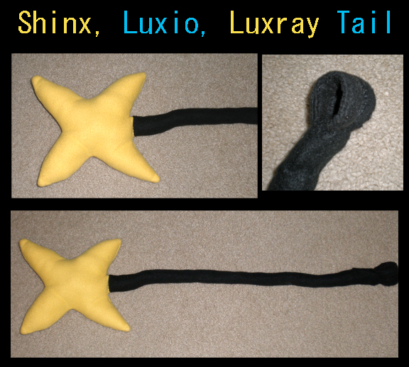 Shinx Luxio Luxray tail fleece