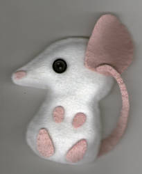 Mouse Felt Brooch