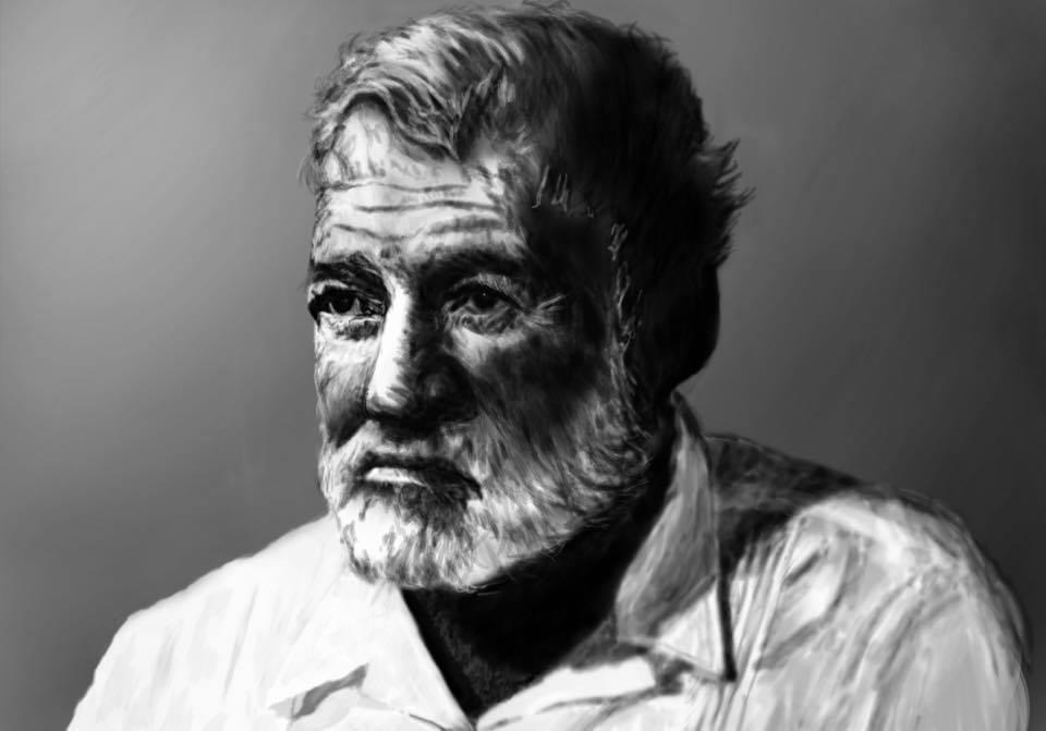 Hemingway Represent Work Hemingway portrait by Henry-H-Johnston on DeviantArt
