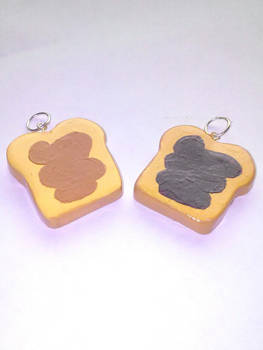 Peanut butter and jelly friendship charms