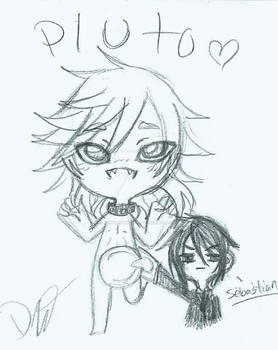 Sebastian and Pluto Chibi