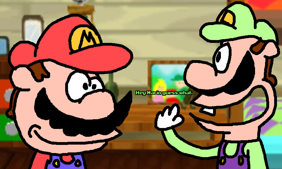 Luigi does a funny (1/3) by BobbyLarry78 on DeviantArt