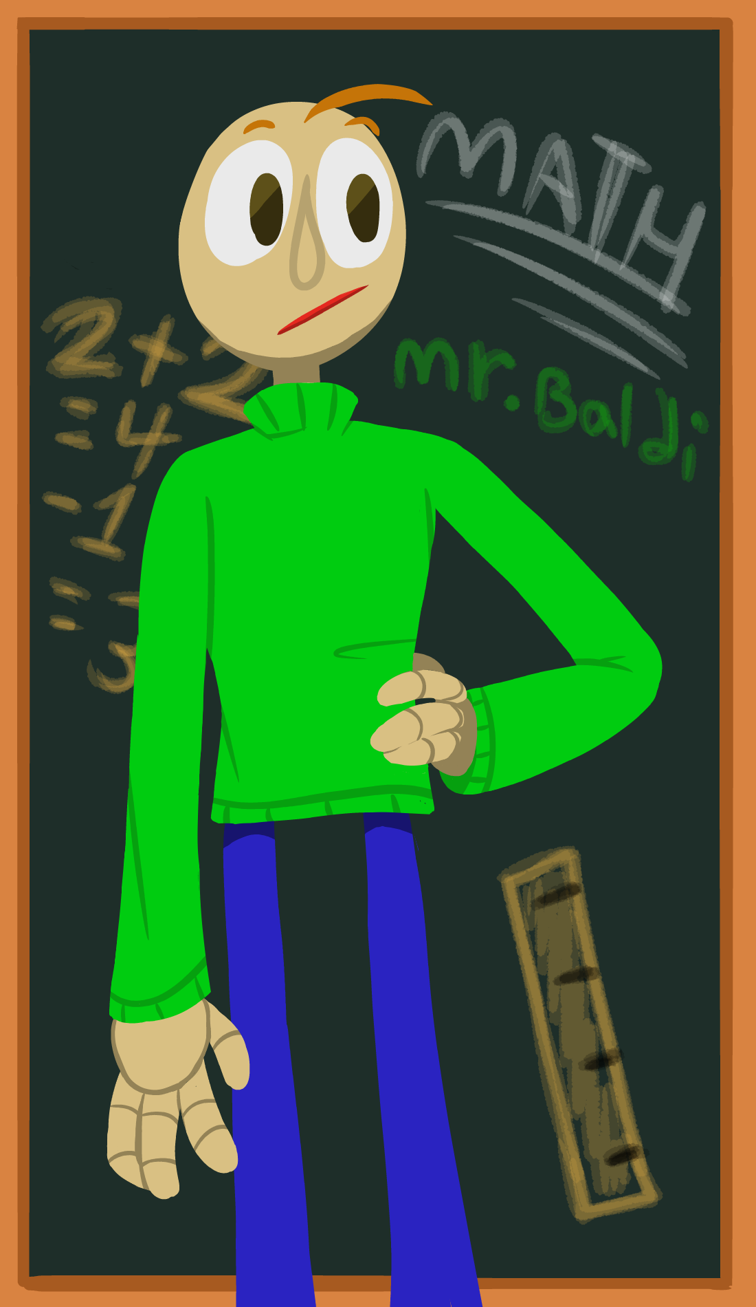 Bauldr Basic Baldi's Basics-a basic art by SilverBlueBerry21 on DeviantArt