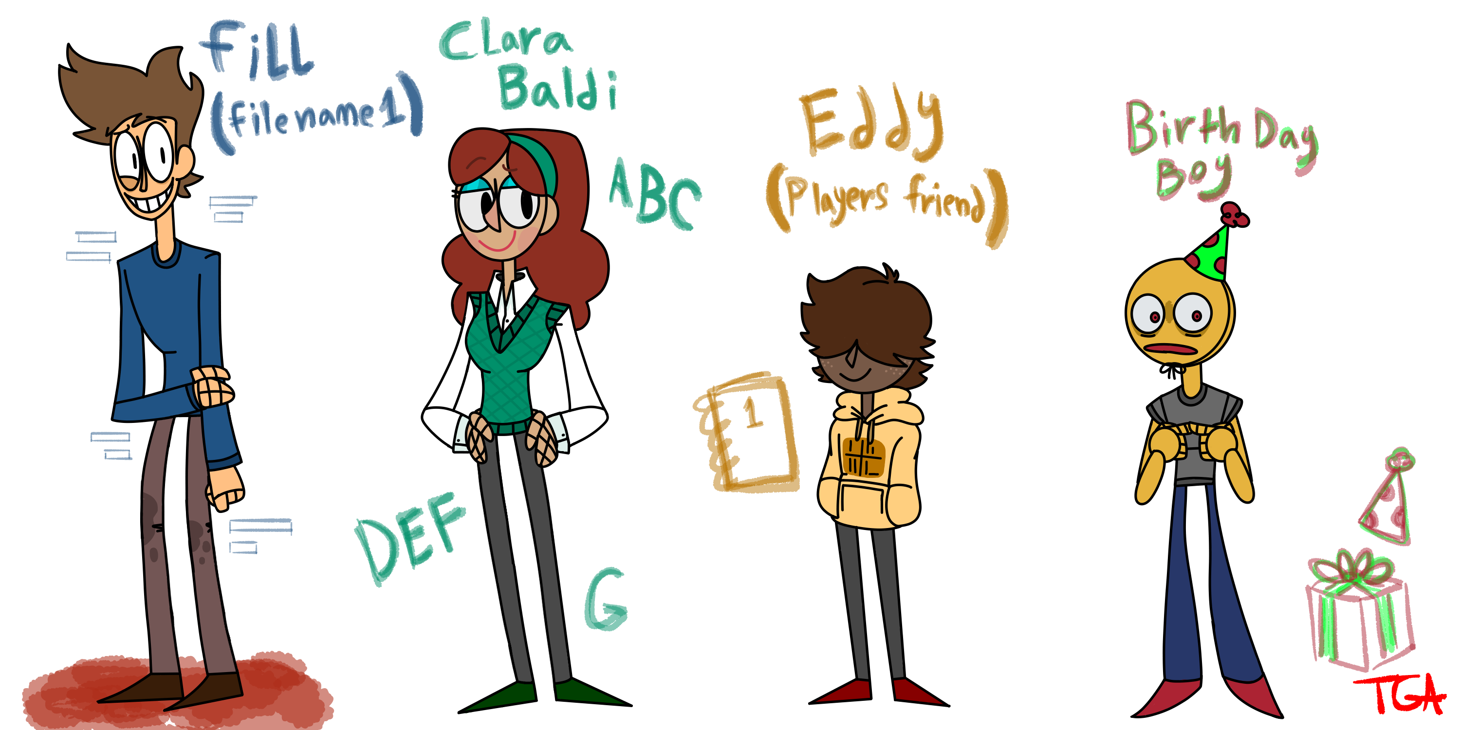 All of the baldi basics characters I know - Comic Studio