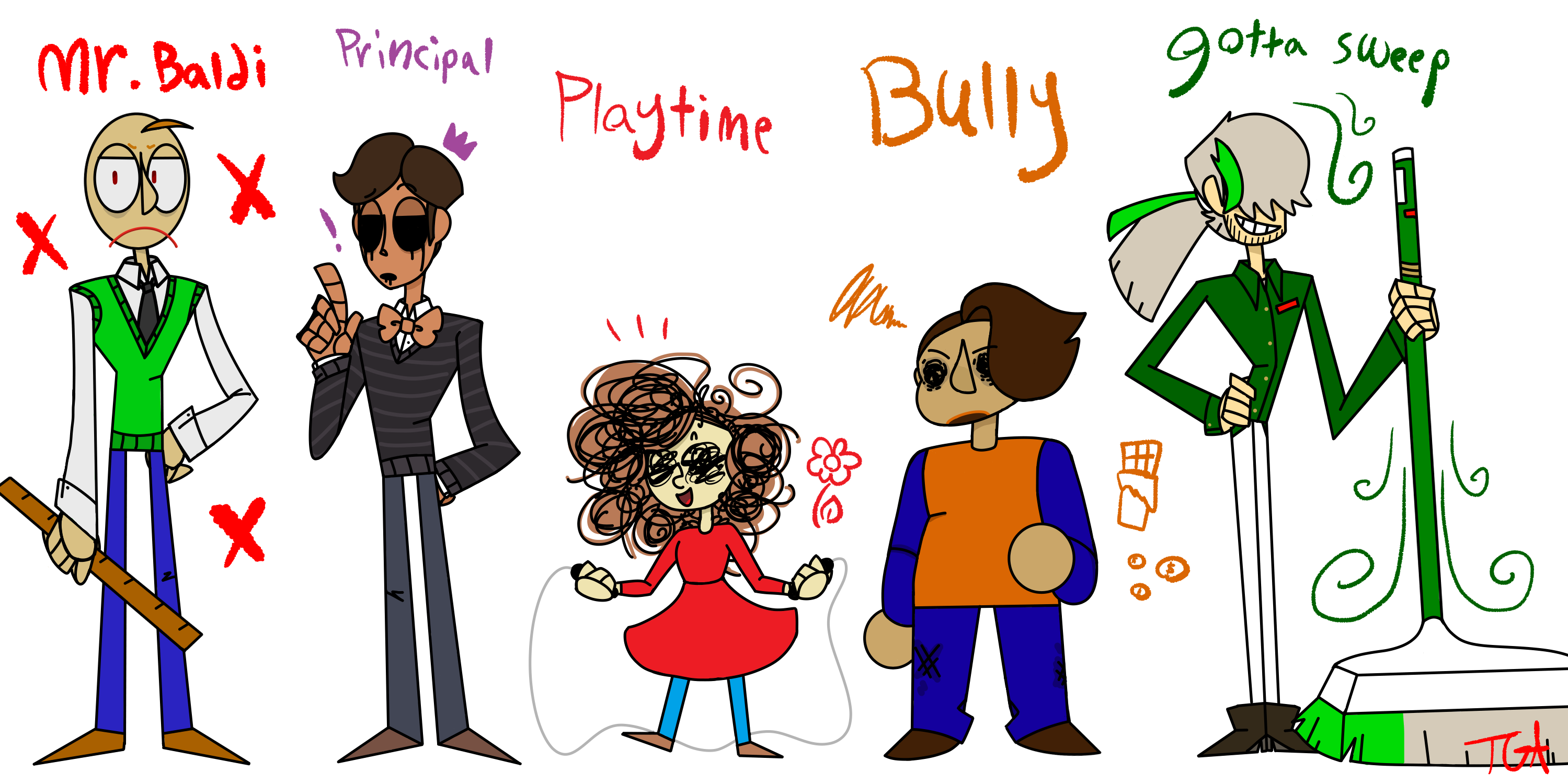 Ask Or Dare Baldi's Basics Characters