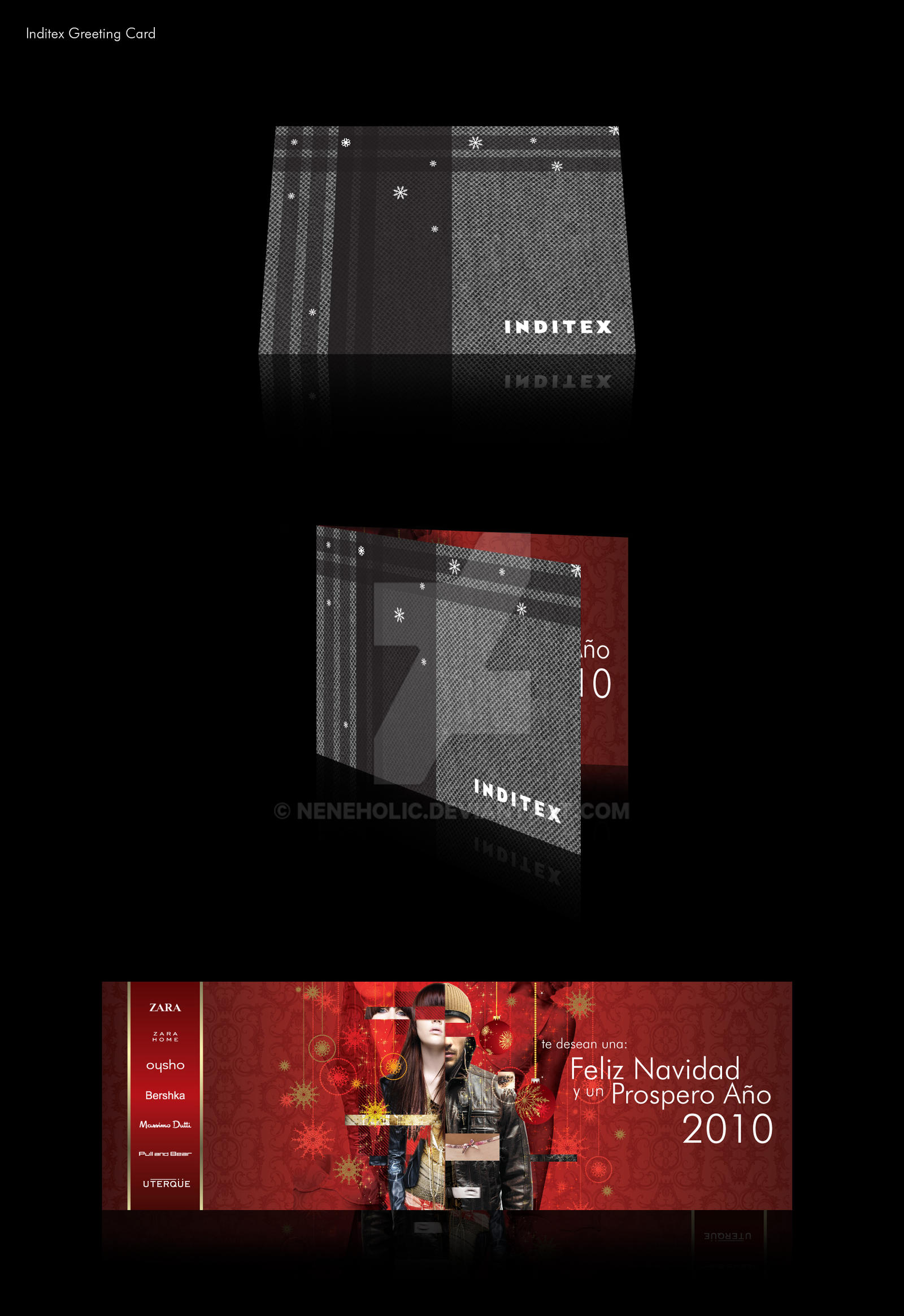 Inditex Card Inditex Xmas card by neneholic on DeviantArt