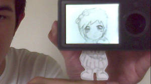 Paper chibi in a Zune