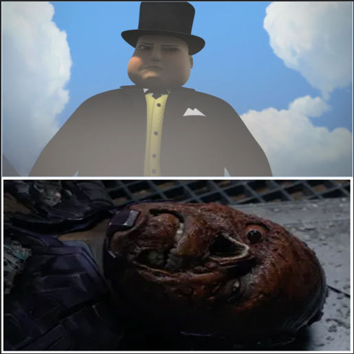Fat Controller Pride The Fat Controller Looks Down At The H.E. by ElephantTrolley on DeviantArt
