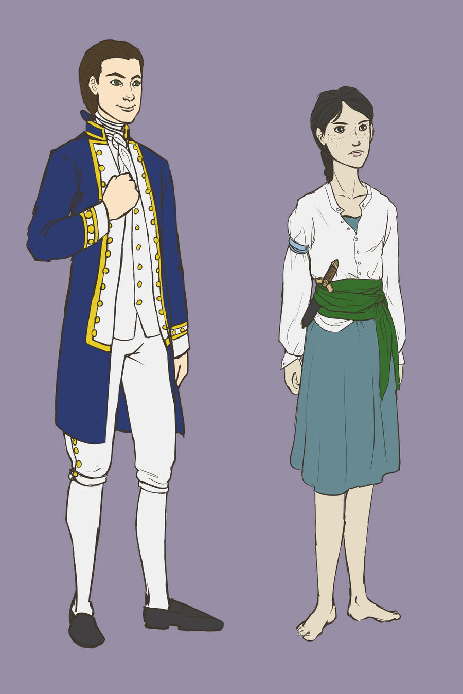 Pirateverse: Blake and Caitlin